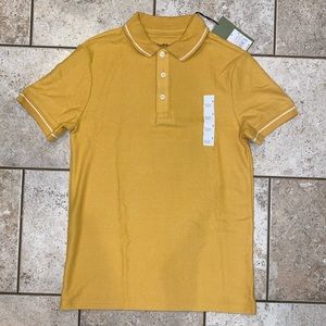 Men’s Goodfellow Yellow Polo, Size Small, NWT